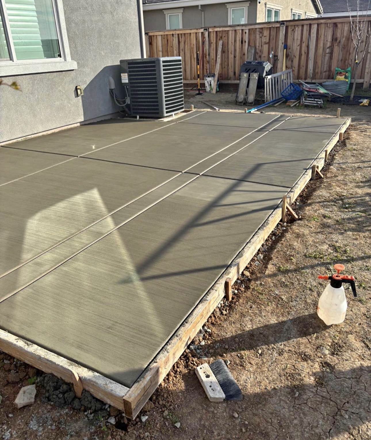 Concrete patio pour — JG Concrete